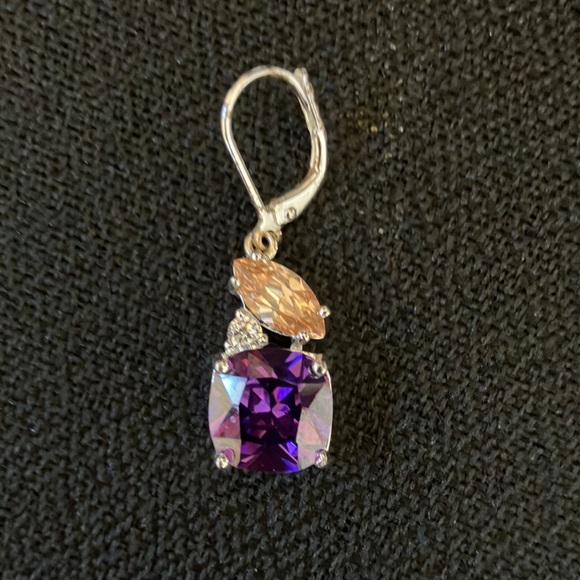 Vintage NVC Nataliya V. Collister CZ Earrings - Picture 4 of 4